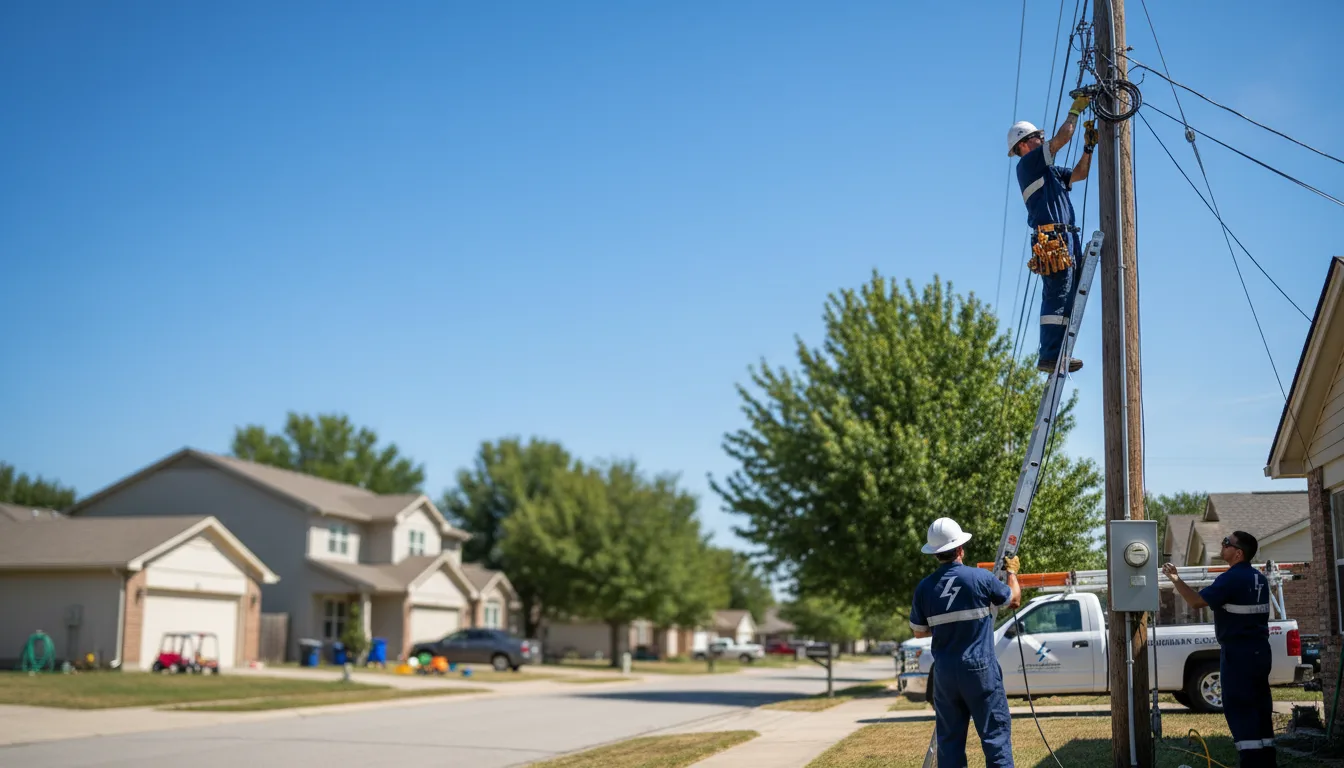 Residential electrician providing installation services in Stark City, MO